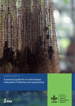 A practical guide for ex-ante impact evaluation in fisheries and