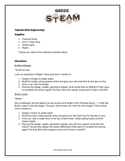 Popsicle Stick Engineering - Girl Scouts of California`s Central Coast