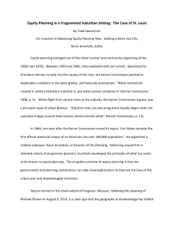 Equity Planning in a Fragmented Suburban Setting: The