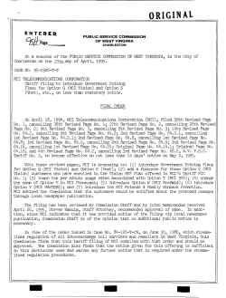 original - Public Service Commission of West Virginia