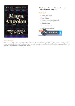 PDF Phenomenal Woman: Four Poems