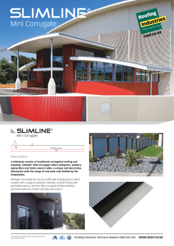 slimline - Roofing Industries