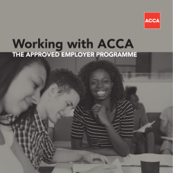 About ACCA - Global Body For Professional accountants