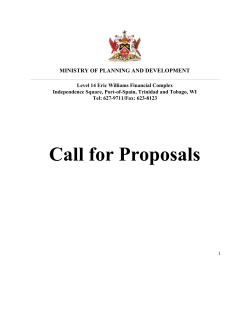Call for Proposals