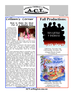 November, 2007 - Arlington Children`s Theater