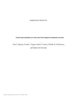 Supplementary Material for - Center for Sleep and Cognition