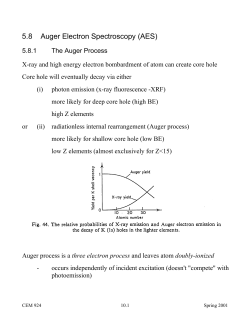 Auger electrons