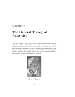 The General Theory of Relativity