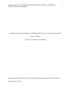 An Examination of Shifting Fertility Trends in Italy, Spain, and