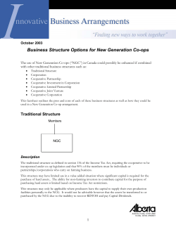 Business Options. - Alberta Agriculture and Forestry