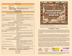 Community-formation across the early