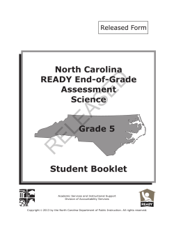 grade 5 science released form