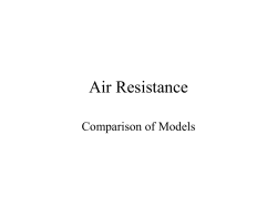 Air Resistance Graphs