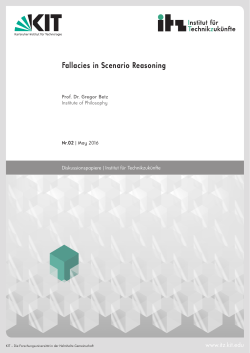 Fallacies in Scenario Reasoning - Institut f&uuml;r Technikzuk&uuml;nfte