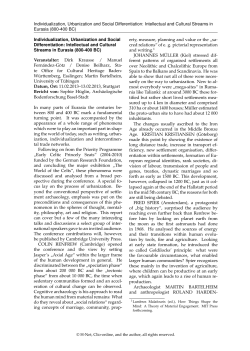 Individualization, Urbanization and Social Differentiation - H-Soz-Kult