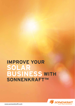 SOLAR BUSINESS WITH
