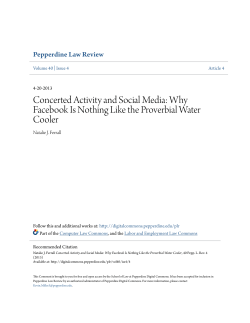 Concerted Activity and Social Media
