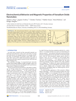 Electrochemical Behavior and Magnetic Properties of Vanadium