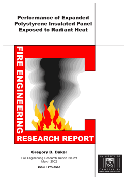 Performance of expanded polystyrene insulated panel exposed to