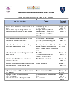 Topics Textbook Reference Introduction to Term 2. Art and Graphics