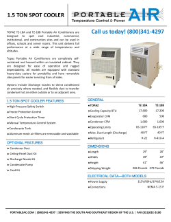 1.5 TON SPOT COOLER Call us today! (800)341-4297