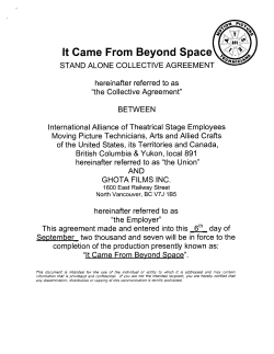 Collective Agreement - Labour Relations Board