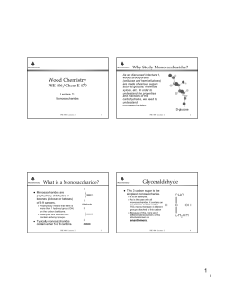 406-2 Monosaccharides