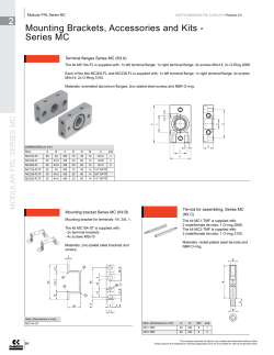 2 mounting Brackets, Accessories and Kits