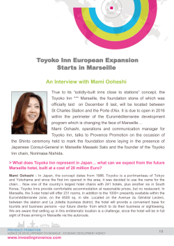 Toyoko Inn European Expansion Starts in Marseille