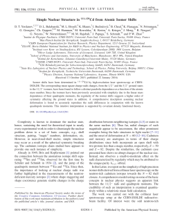 Simple Nuclear Structure in 111&ndash;129 Cd from Atomic - ELI-NP