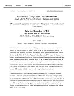 Press Release - Kettle Corn New Music