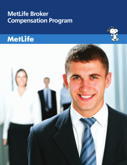 MetLife Broker Compensation Program
