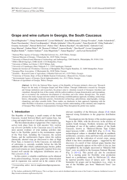 Grape and wine culture in Georgia, the South Caucasus