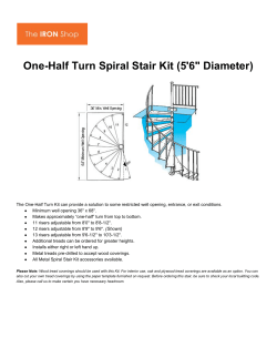 OneHalf Turn Spiral Stair Kit (5`6" Diameter)