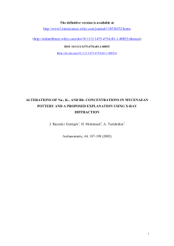 The definitive version is available at http://www3.interscience.wiley