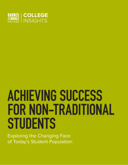 Exploring the Changing Face of Today`s Student Population