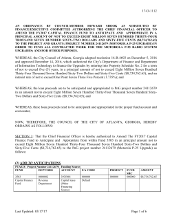 Ordinance 17-O-1112 - Motorola P25 Upgrade