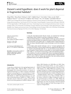 Darwin`s wind hypothesis: does it work for plant dispersal in