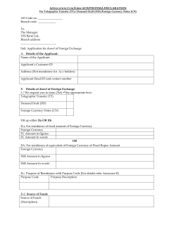 Application Cum Form A2 with FEMA declaration