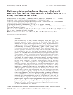 Halite cementation and carbonate diagenesis of intra