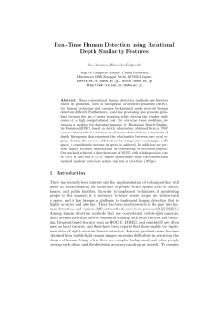 Real-Time Human Detection using Relational Depth Similarity