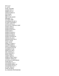 2815 CLAY A-1 AUTO AALBU JAN-ERIK AALBUE ERIC W AARNIO