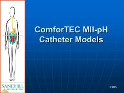 ComforTEC MII-pH Catheter Models