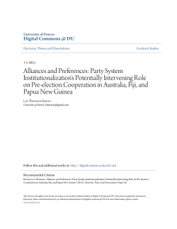 Alliances and Preferences: Party System Institutionalization`s