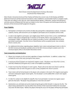 Floor Hockey - West Chester University