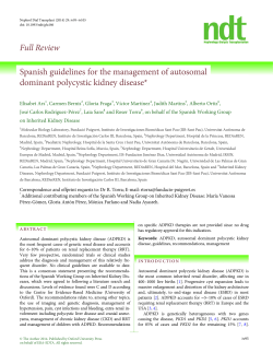 Full Review Spanish guidelines for the