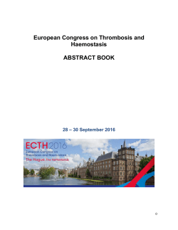 European Congress on Thrombosis and