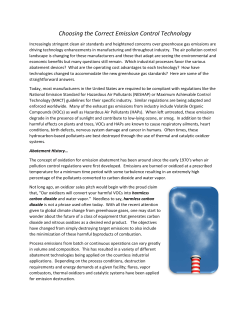 Choosing the Correct Emission Control Technology