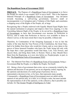 The Republican Form Of Government Test