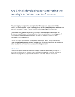 Port development and trade in China